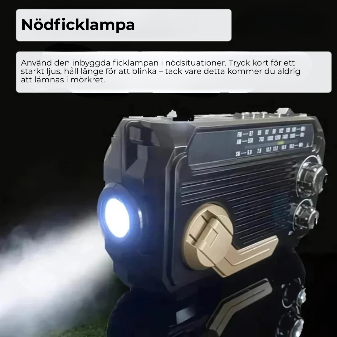 SafeSignal™ | Nödradio med powerbank