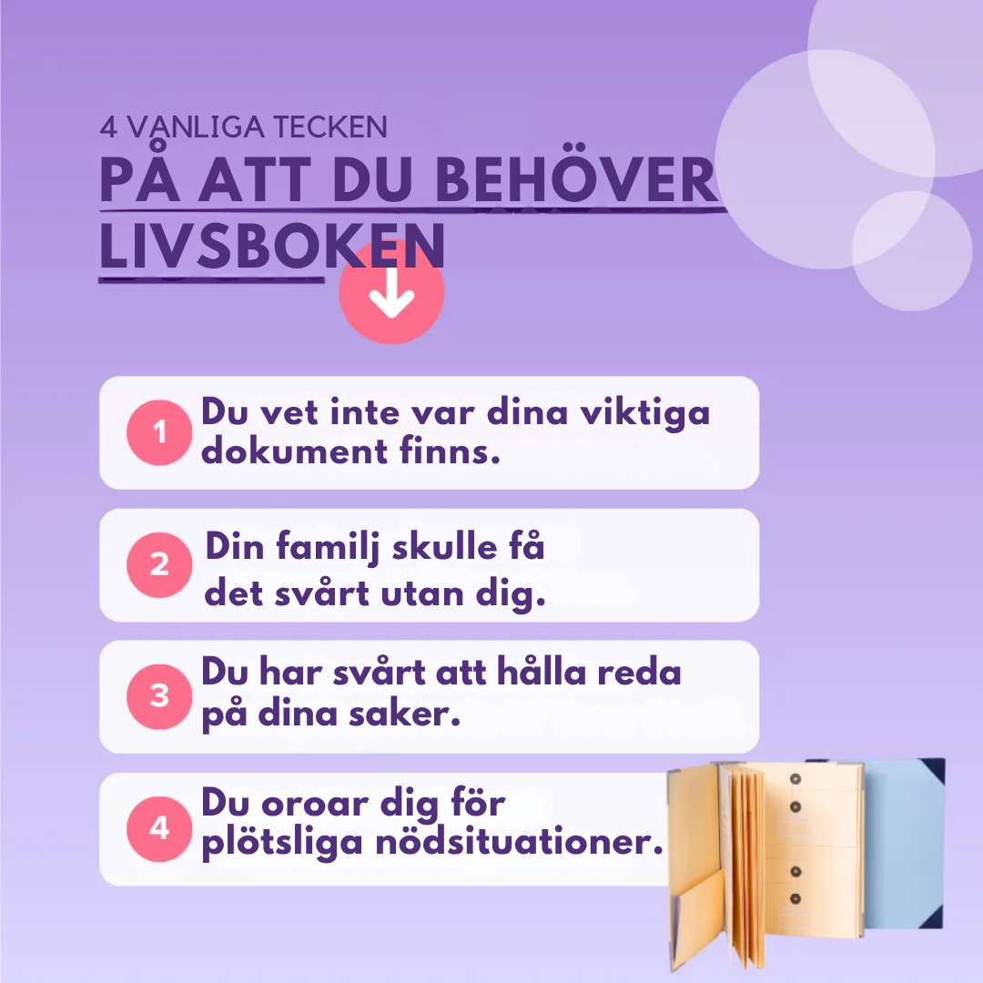 Livsboken | Pärm för viktiga dokument