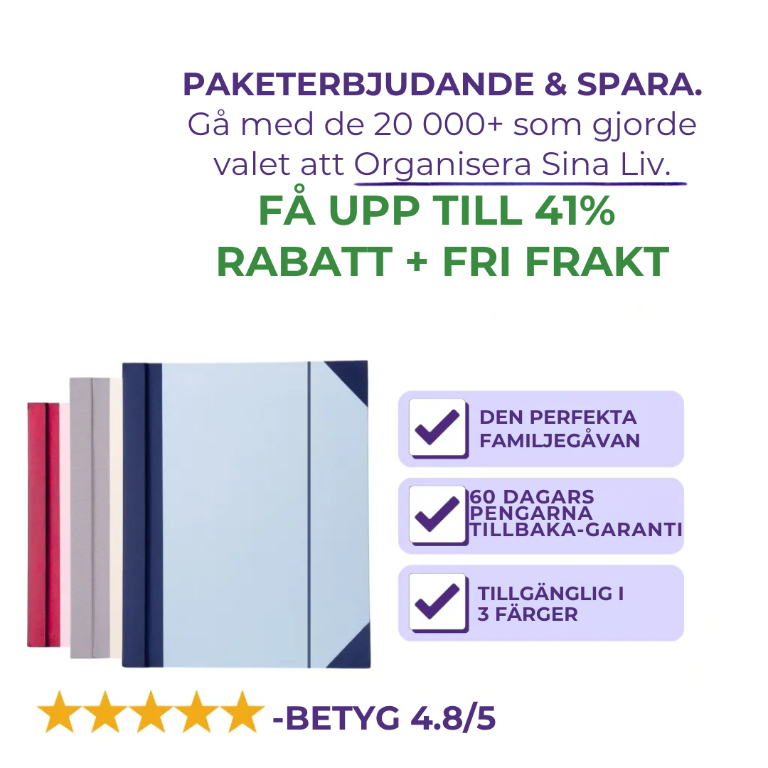 Livsboken | Pärm för viktiga dokument