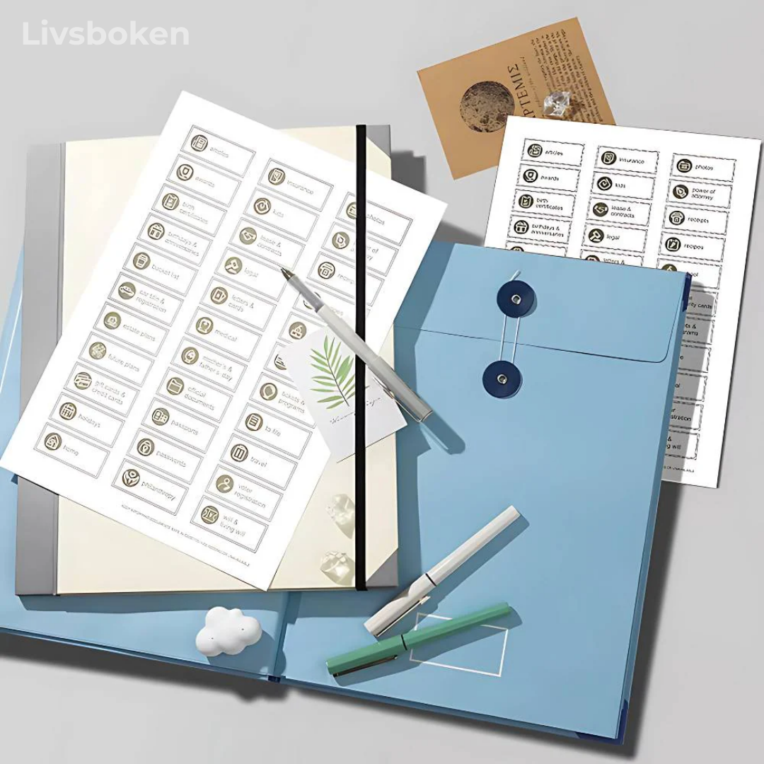 Livsboken | Pärm för viktiga dokument