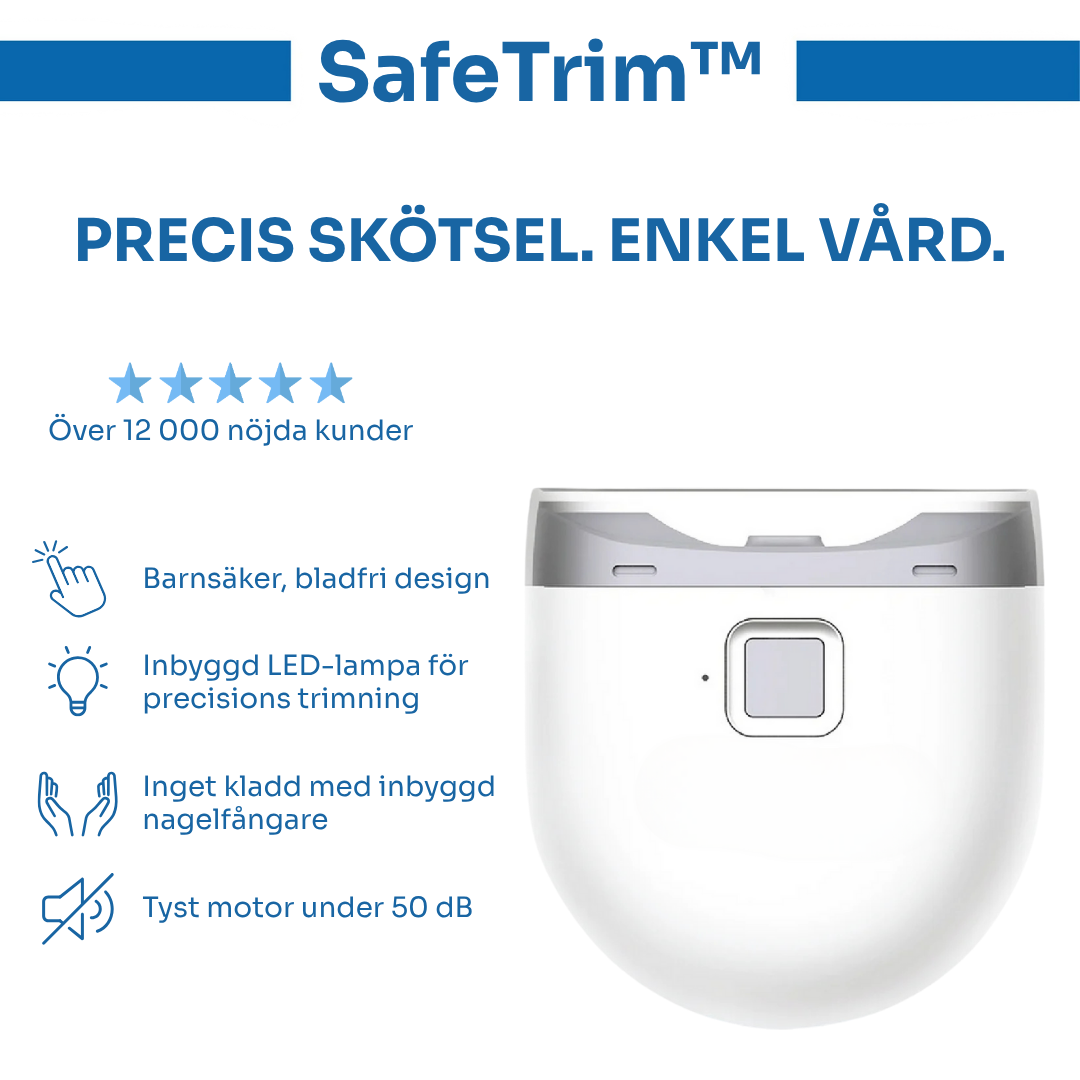 SafeTrim™ | Den smarta, säkra och smidiga nagelklipparen för alla åldrar✨