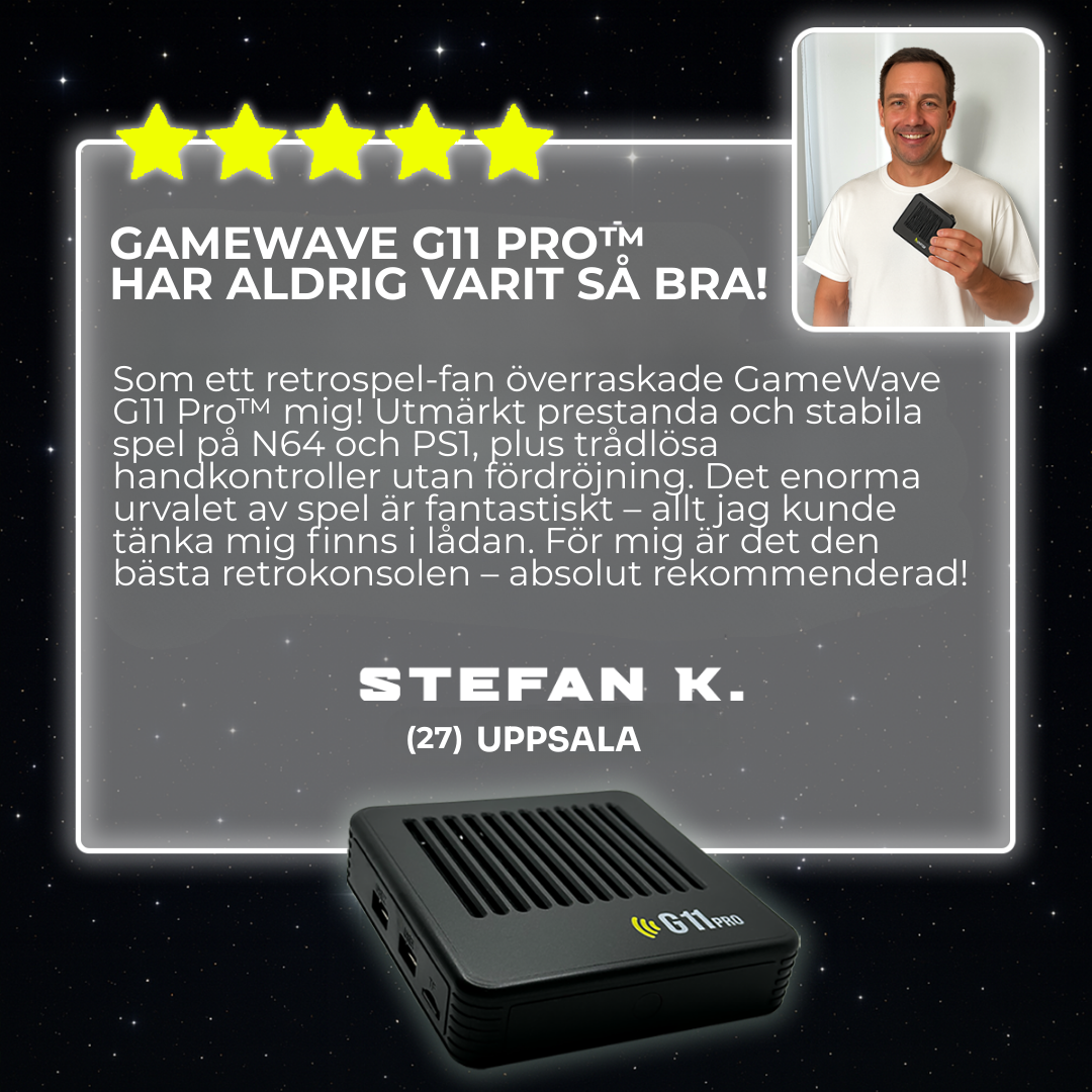 GameWave G11 Pro™ | Tänd upp din barndom på nytt – Den bästa retro gaming-renoveringen!