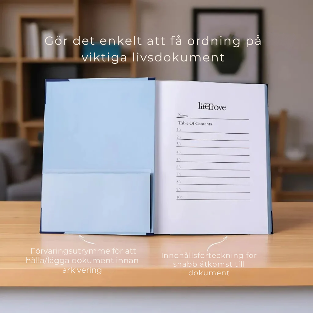 Livsboken | Pärm för viktiga dokument