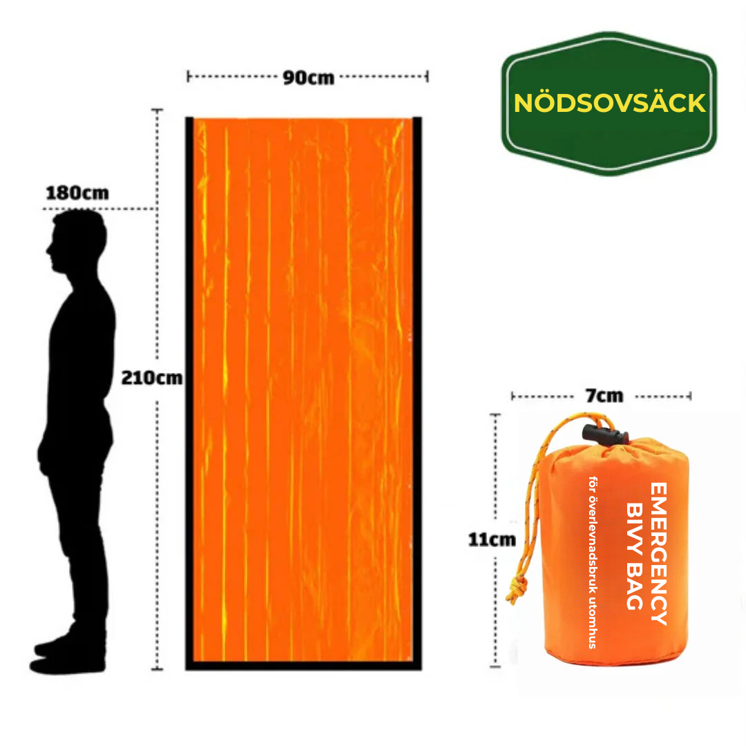 NödSovsäck | Den professionella Bivy-säcken för nödsituationer
