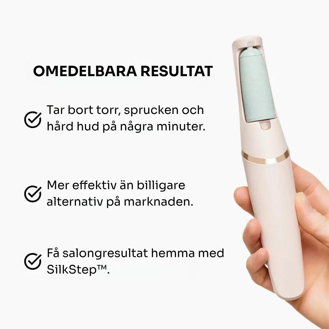 SilkStep™ | Förvandla dina fötter på några minuter med SilkStep™ – mjuka, släta resultat i salongkvalitet hemma!