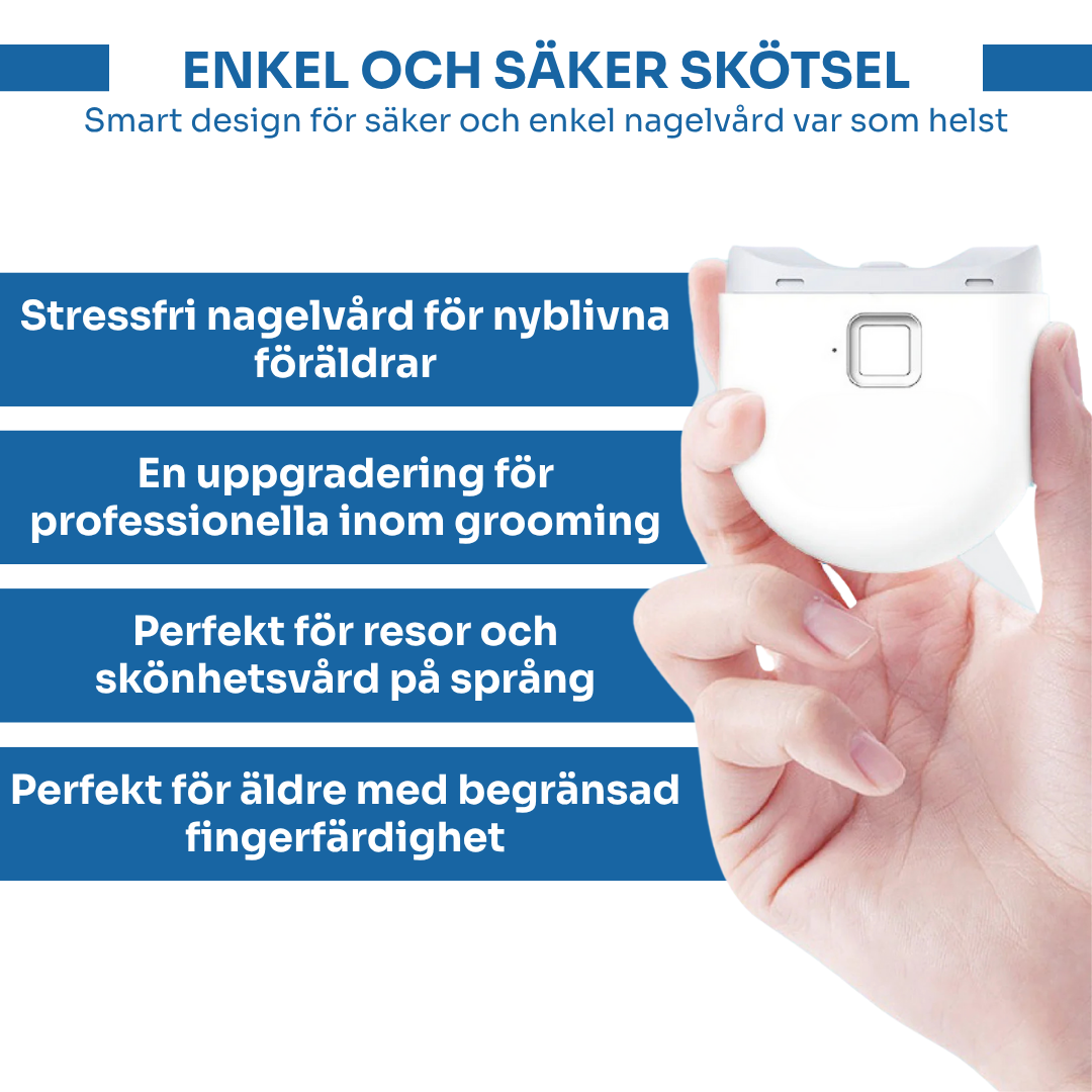 SafeTrim™ | Den smarta, säkra och smidiga nagelklipparen för alla åldrar✨