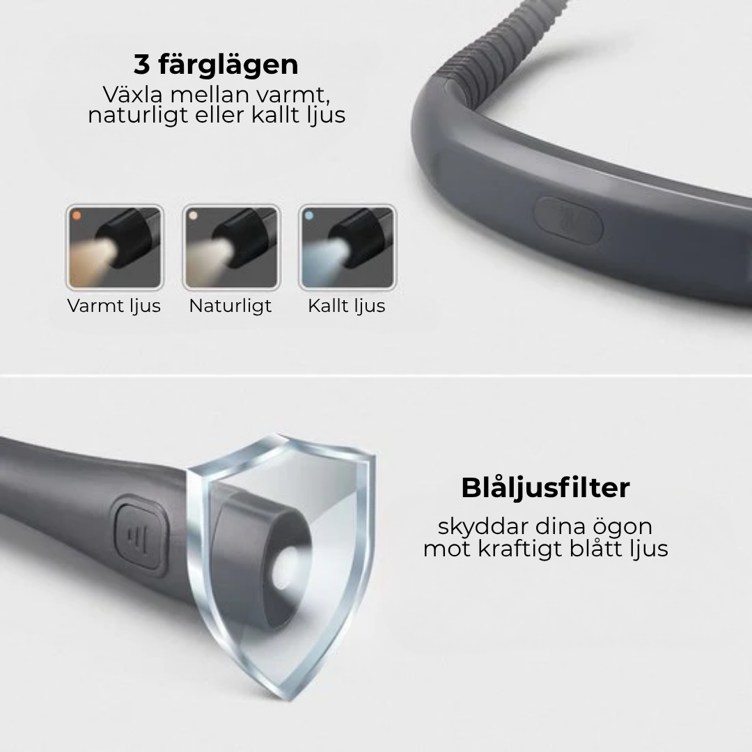 FlexiLjus™ | Perfekt Ljus Var Du Än Är, Handsfree och Justerbart!