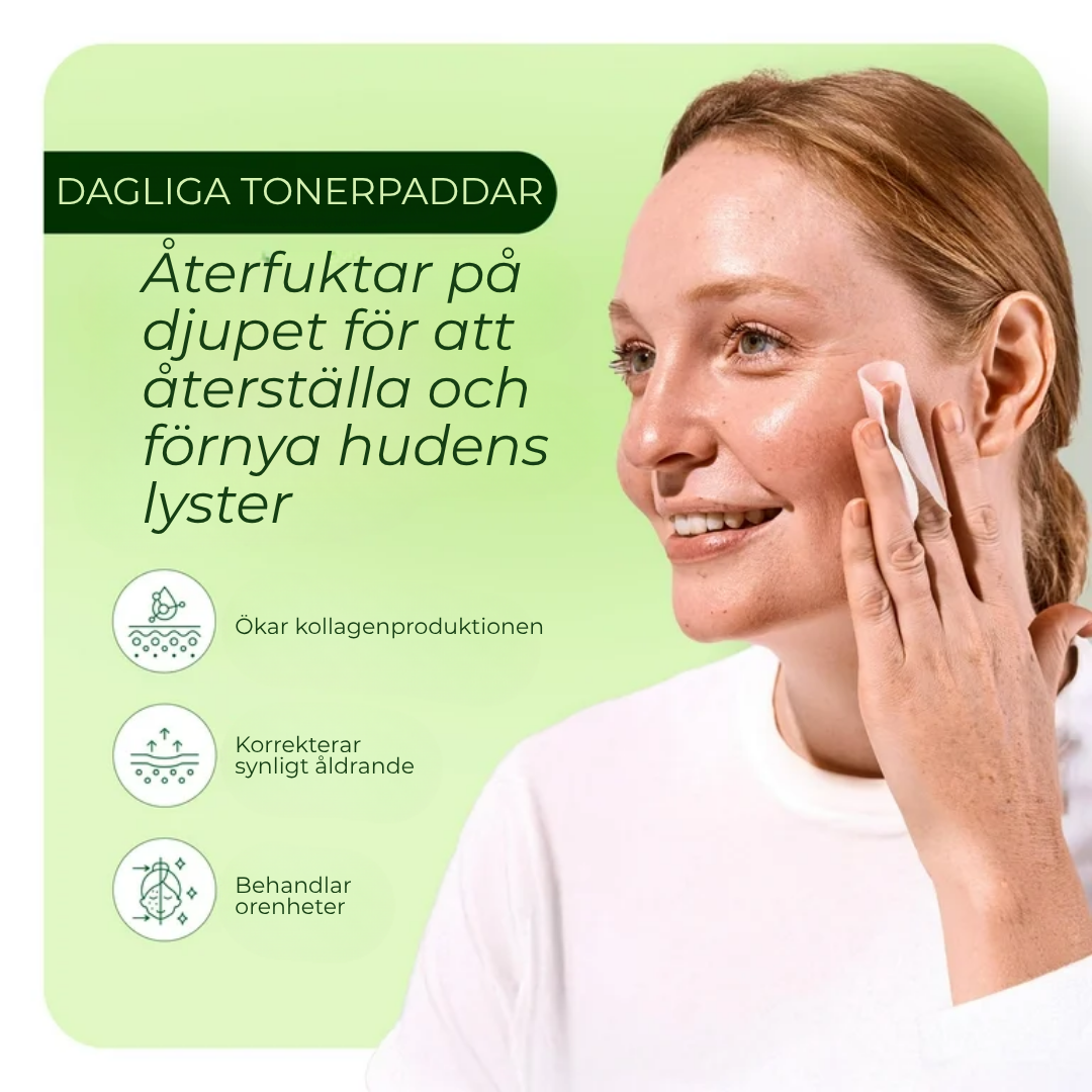 K-Glow Essence Pads | Kliniskt bevisad koreansk formula – 94 % fick "glass skin" på 4 veckor
