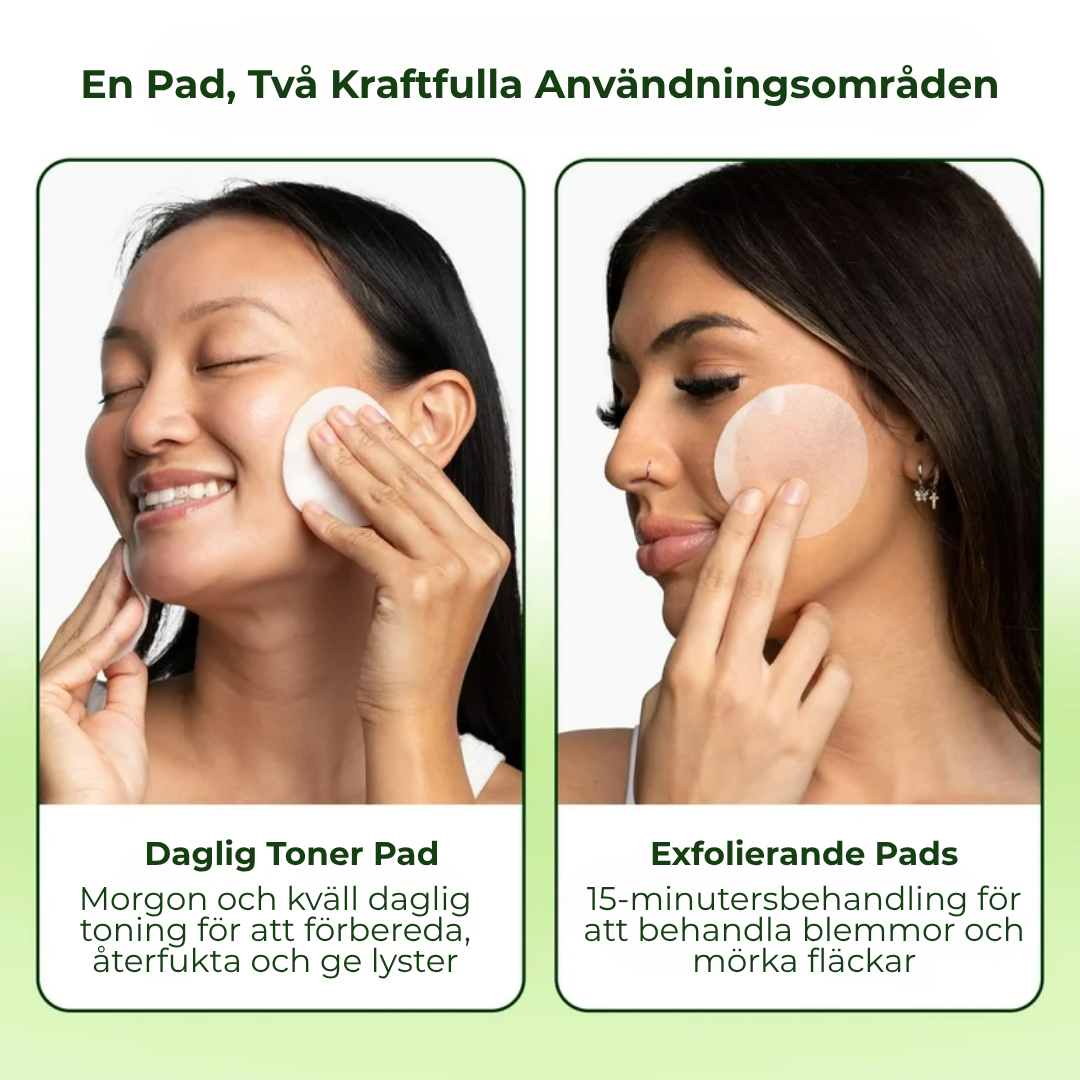 K-Glow Essence Pads | Kliniskt bevisad koreansk formula – 94 % fick "glass skin" på 4 veckor