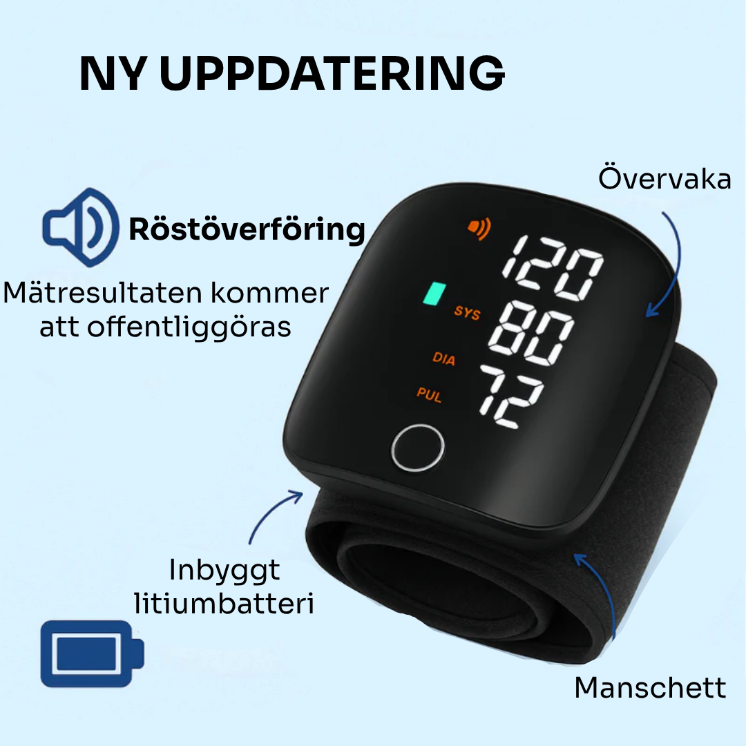 Serco™ Intelligent blodtrycksmätare Klinisk | Noggrannhet. När som helst, var som helst.