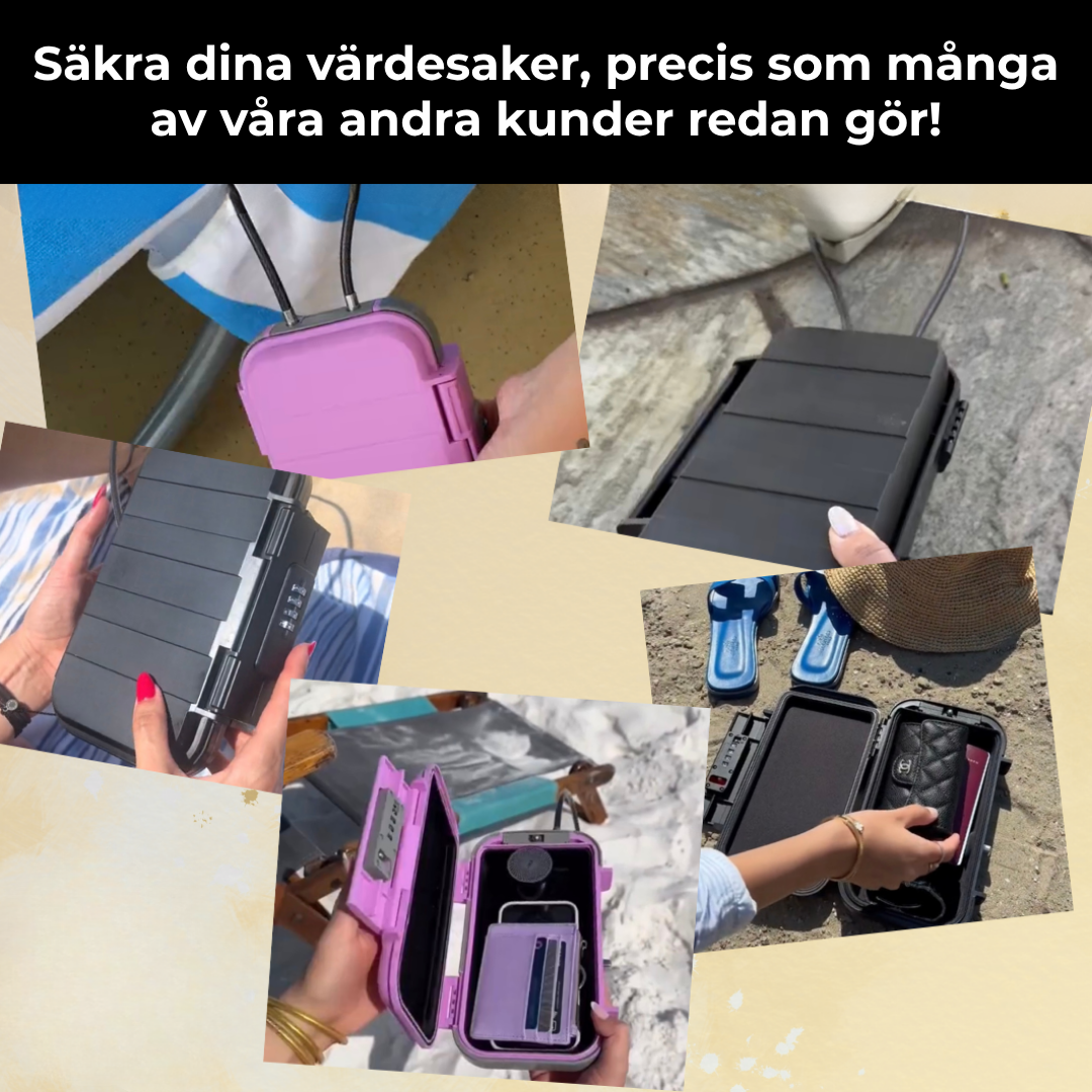 ValuLock™ | Slappna av utan oro – Här är det perfekta strandförvaret för dina värdesaker!