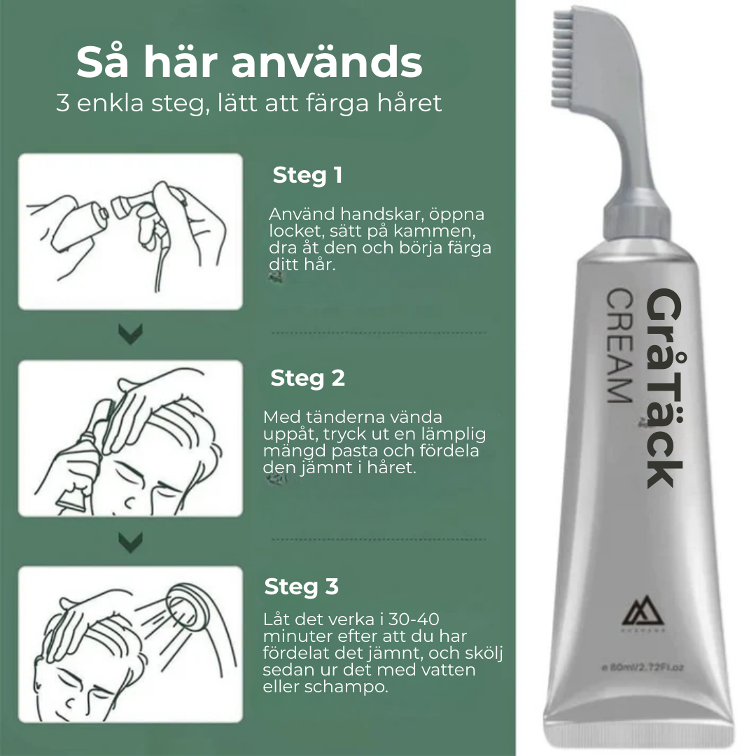GråTäck™ | Täcker grått hår på sekunder