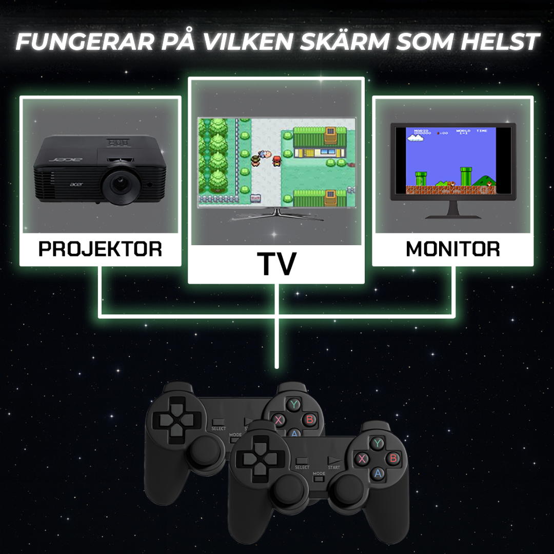 GameWave G11 Pro™ | Tänd upp din barndom på nytt – Den bästa retro gaming-renoveringen!