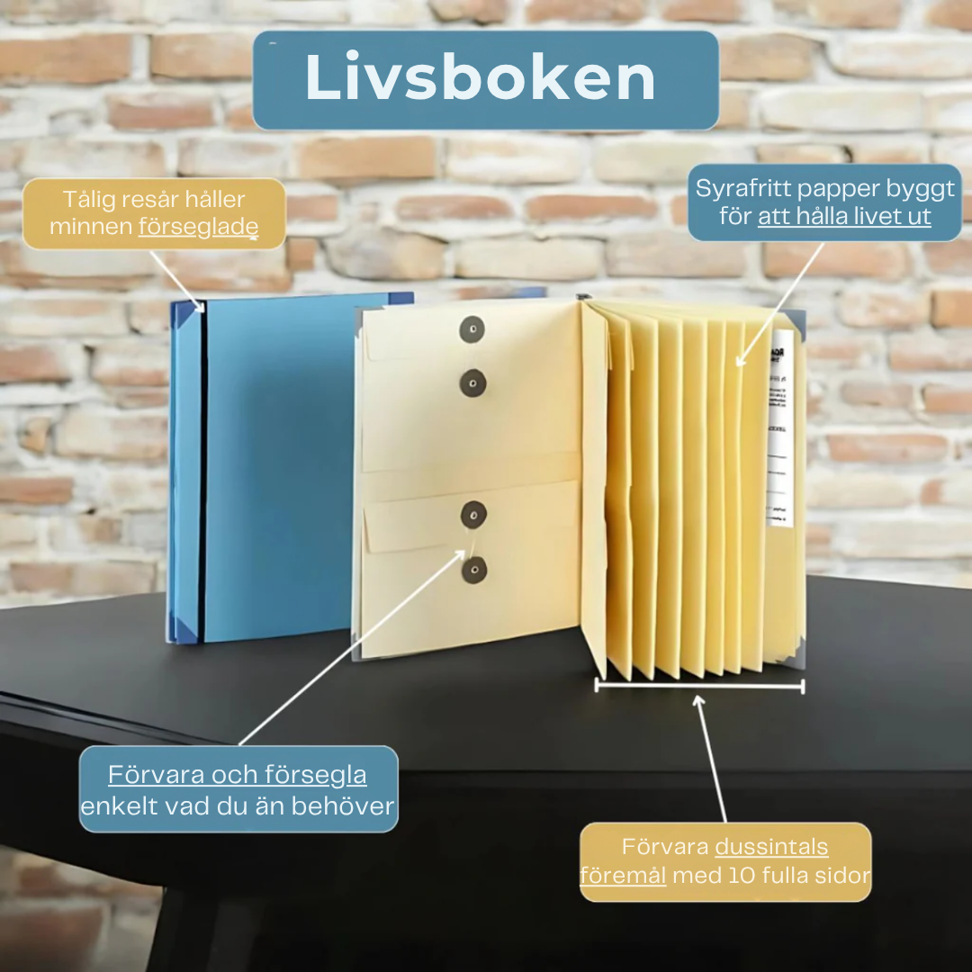 Livsboken | Pärm för viktiga dokument