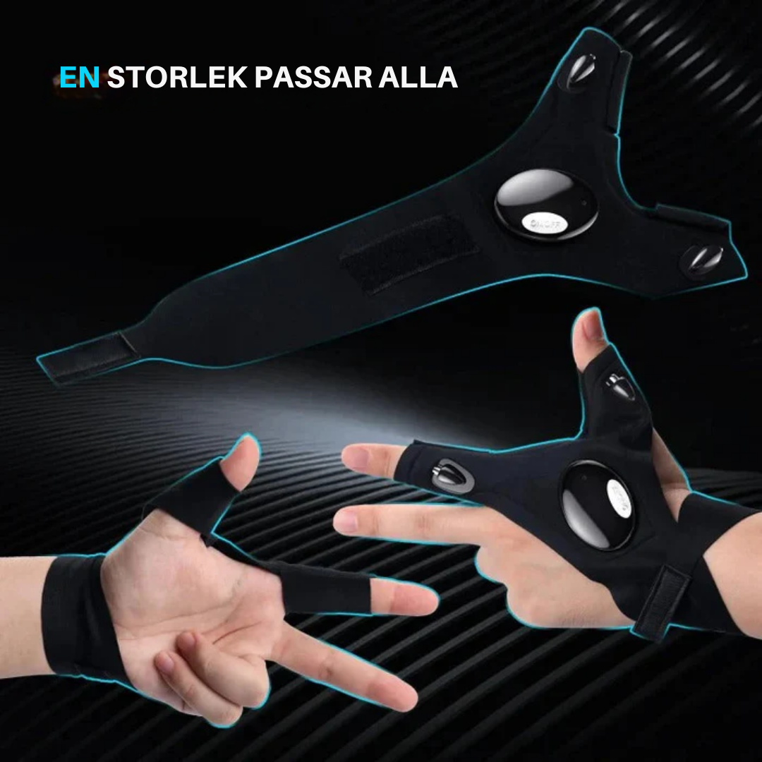FlashFingers™ | Arbeta Fritt i Mörkret – LED-Handskarna Som Lyser Där Du Pekar