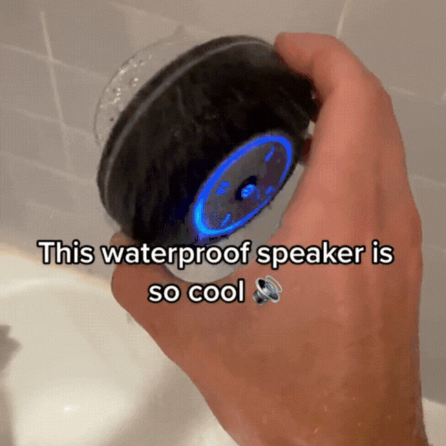 AquaBeats™ | förvandlar din dusch till en konsert med kraftfullt ljud och en LED-ljusshow.