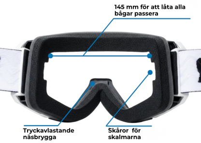 SnowVision OTG™ – Skidglasögon för glasögonbärare