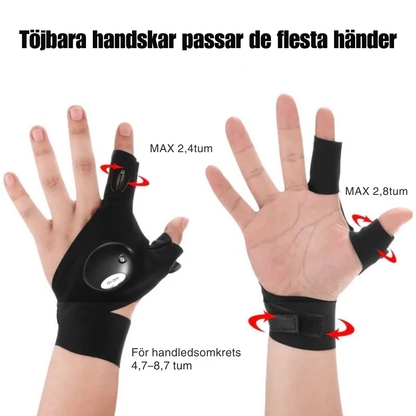 FlashFingers™ | Arbeta Fritt i Mörkret – LED-Handskarna Som Lyser Där Du Pekar
