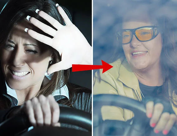 ClearSight™ | Ta bort bländning från strålkastare på ett ögonblick