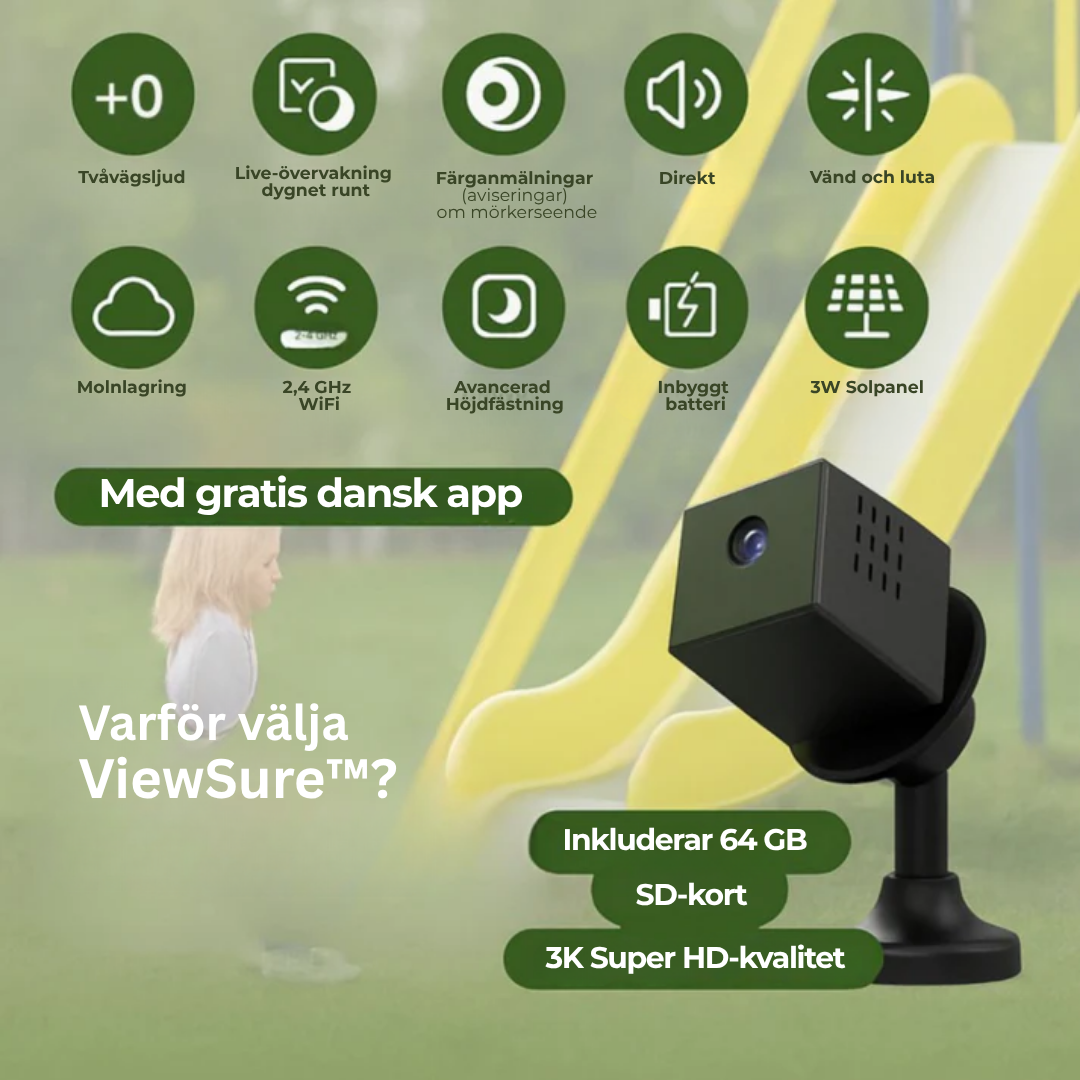 ViewSure™ | Alltid skyddad – även utan internet eller ström