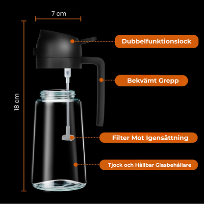 Olia™ Sprayflaska | Dubbelfunktionell oljesprutflaska