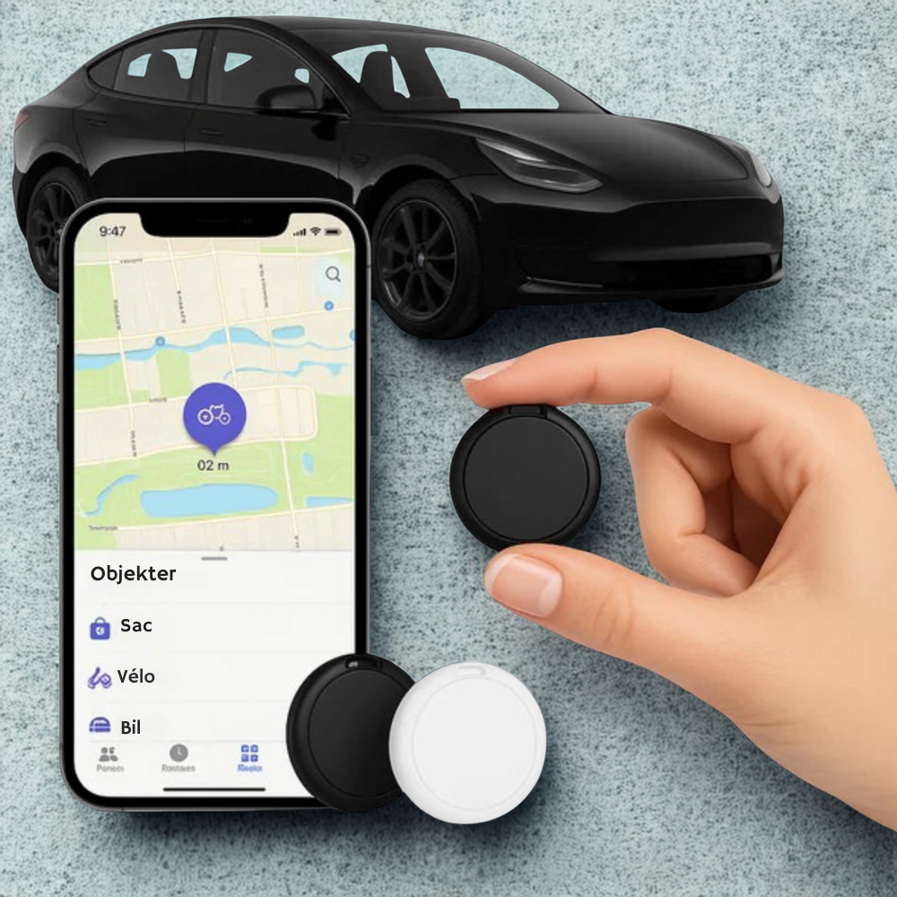 AnyTrack™ Pro | Kompakt GPS-spårare för bilar – inga verktyg, inga sladdar, inget abonnemang – bara sinnesro 24/7