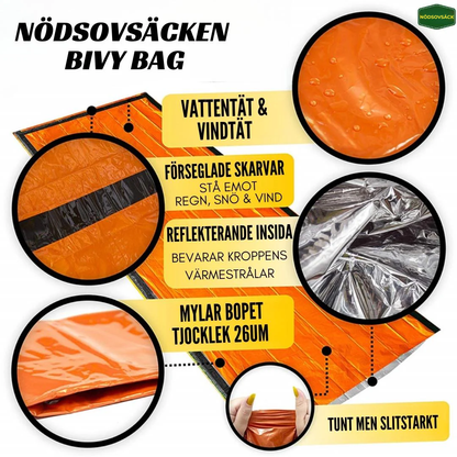 NödSovsäck | Den professionella Bivy-säcken för nödsituationer