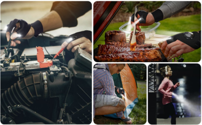 FlashFingers™ | Arbeta Fritt i Mörkret – LED-Handskarna Som Lyser Där Du Pekar