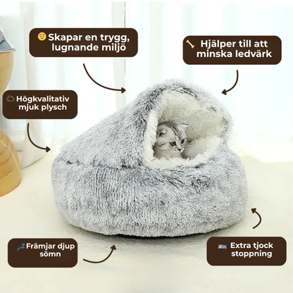 PawsNest™ | Lugnande Sovnäste – Ultimat Komfort för Ditt Husdjur