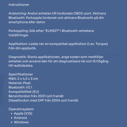 MotorIQ™ | Bluetooth OBD2-skanner