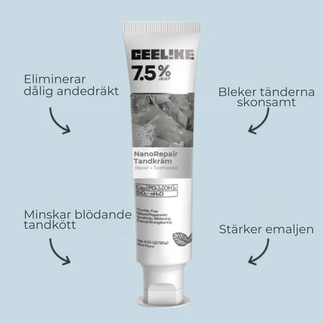 NanoRepair Tandkräm | Slipp ilningar och stärk tänderna på djupet 🦷