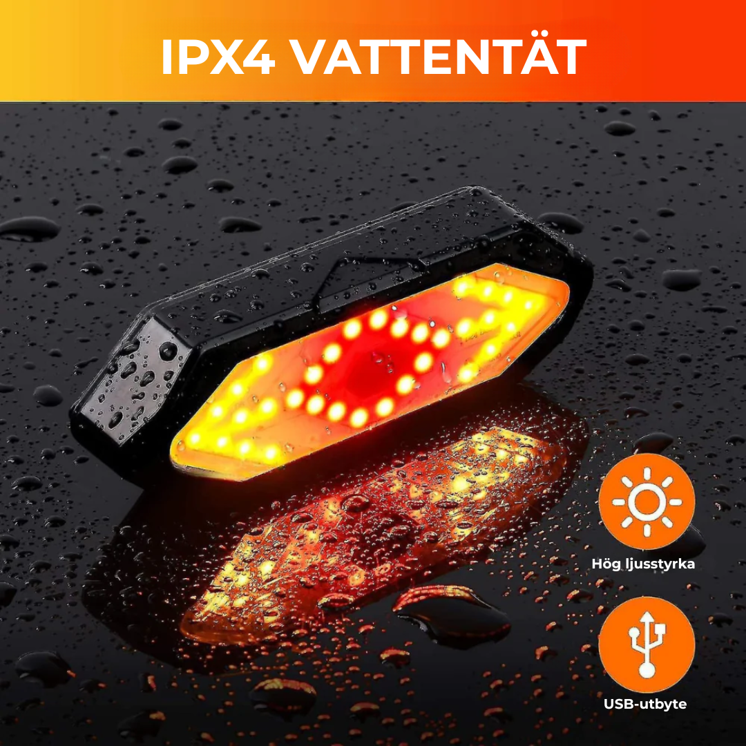 SignalRide™ | Kör säkert, bli sedd och behåll kontrollen