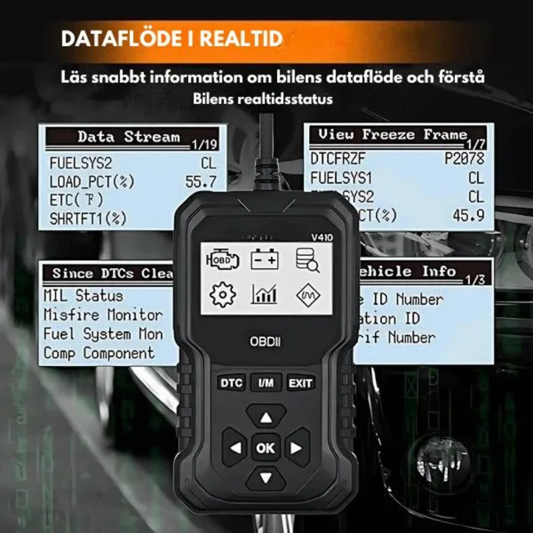 AutoScan Pro™ | OBD2 Bilscanner för Snabb Felsökning och Klara Diagnoser