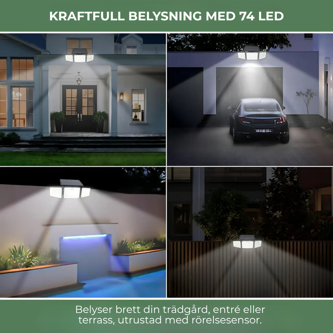 GuardLight™ | Tryggt ljus – helt automatiskt! Upplev solcellslampan som tänds när du behöver den.