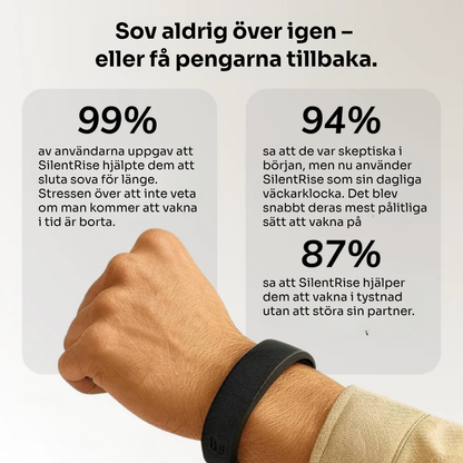 SilentRise™ – Den smarta vibrerande väckarklockan för djupsovare🌙