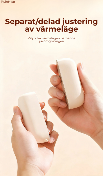 TwinHeat™ | 2-i-1 magnetiska uppladdningsbara handvärmare