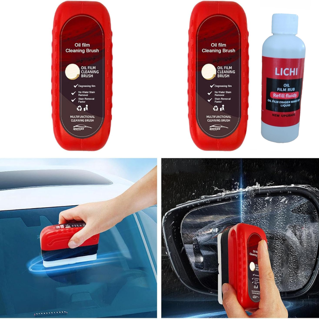 HydroGlass™ | Bilglas Oljefilm Beläggningslösning och Borste