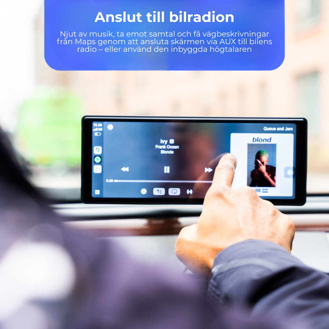 Visuell Smartkörning – Bilskärm med CarPlay & Dashcam