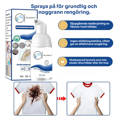 SkumRent™ | Omedelbar fläckborttagare utan vatten eller skrubbning!