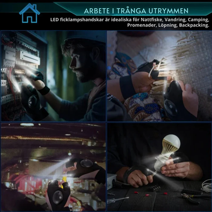 FlashFingers™ | Arbeta Fritt i Mörkret – LED-Handskarna Som Lyser Där Du Pekar