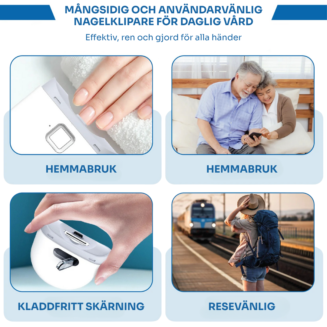 SafeTrim™ |  Den smarta, säkra och smidiga nagelklipparen för alla åldrar✨