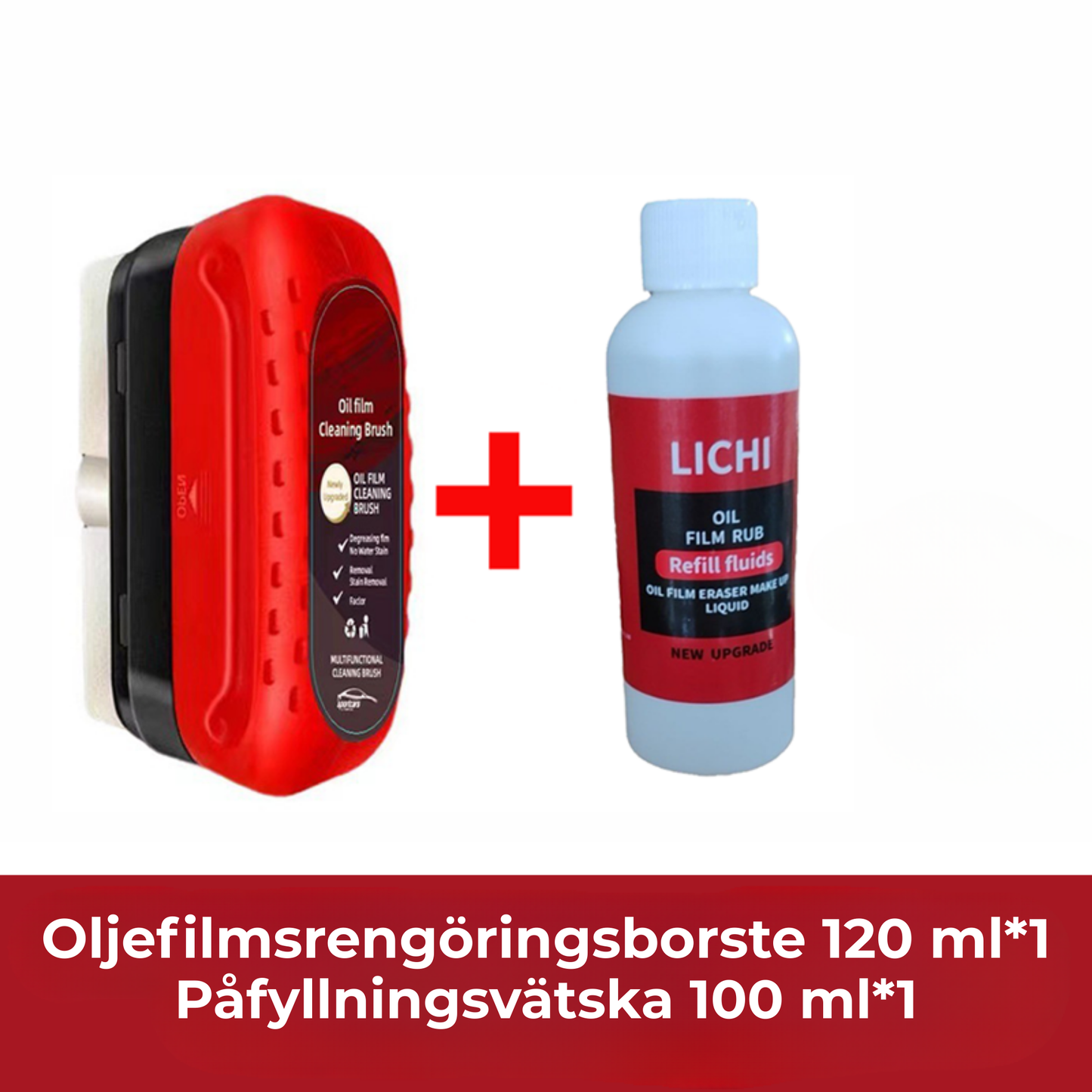 HydroGlass™ | Bilglas Oljefilm Beläggningslösning och Borste