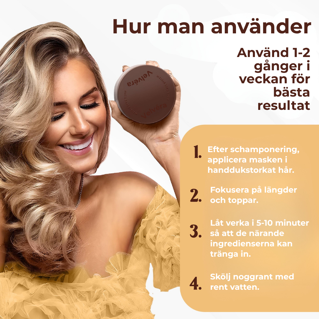 Velvéra™ | Kliniskt bevisad regenerering av skadat hår — upptäck framtidens hårvård