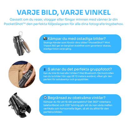 PocketShot™ | Liten i storlek, stor i funktion