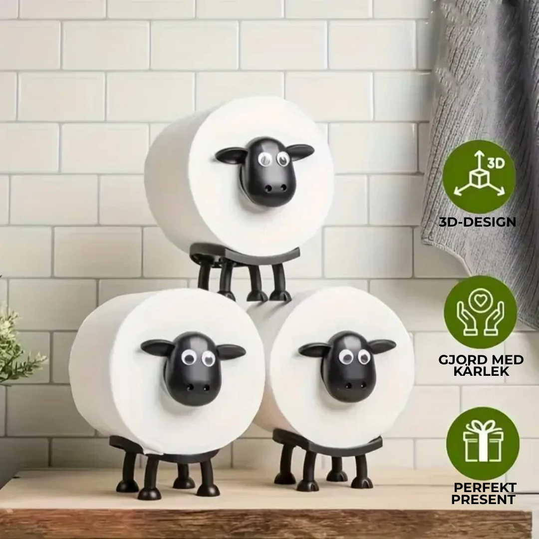 Rullfåret | Får-Toalettpappershållare