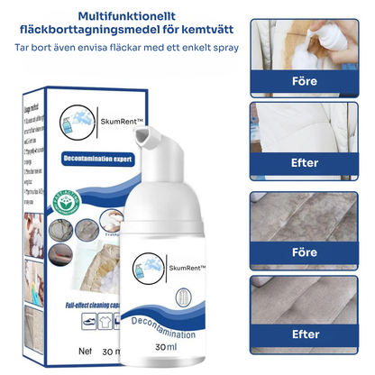 SkumRent™ | Omedelbar fläckborttagare utan vatten eller skrubbning!