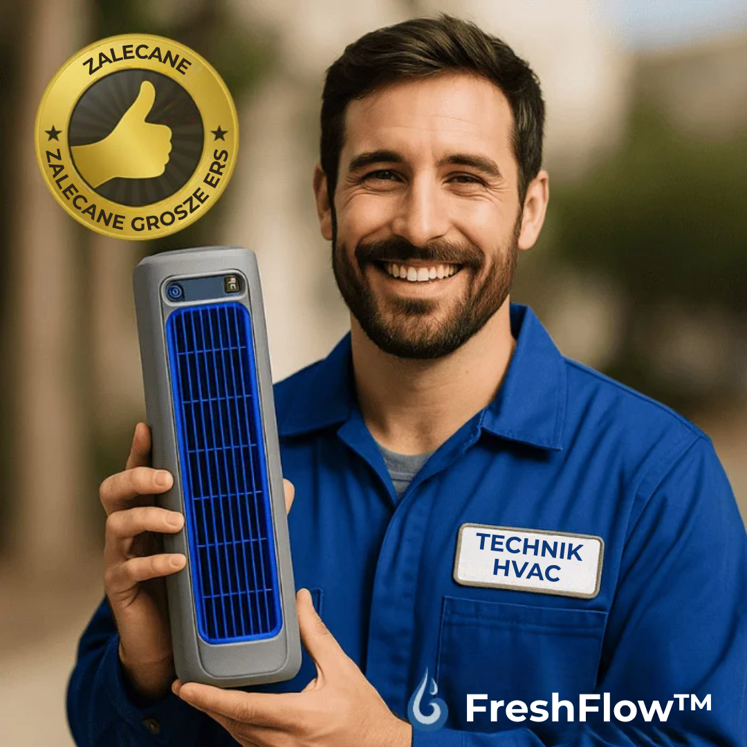 FreshFlow™ | Besegra hettan och håll dig sval hela sommaren – utan höga elräkningar och otympliga luftkonditioneringsapparater.