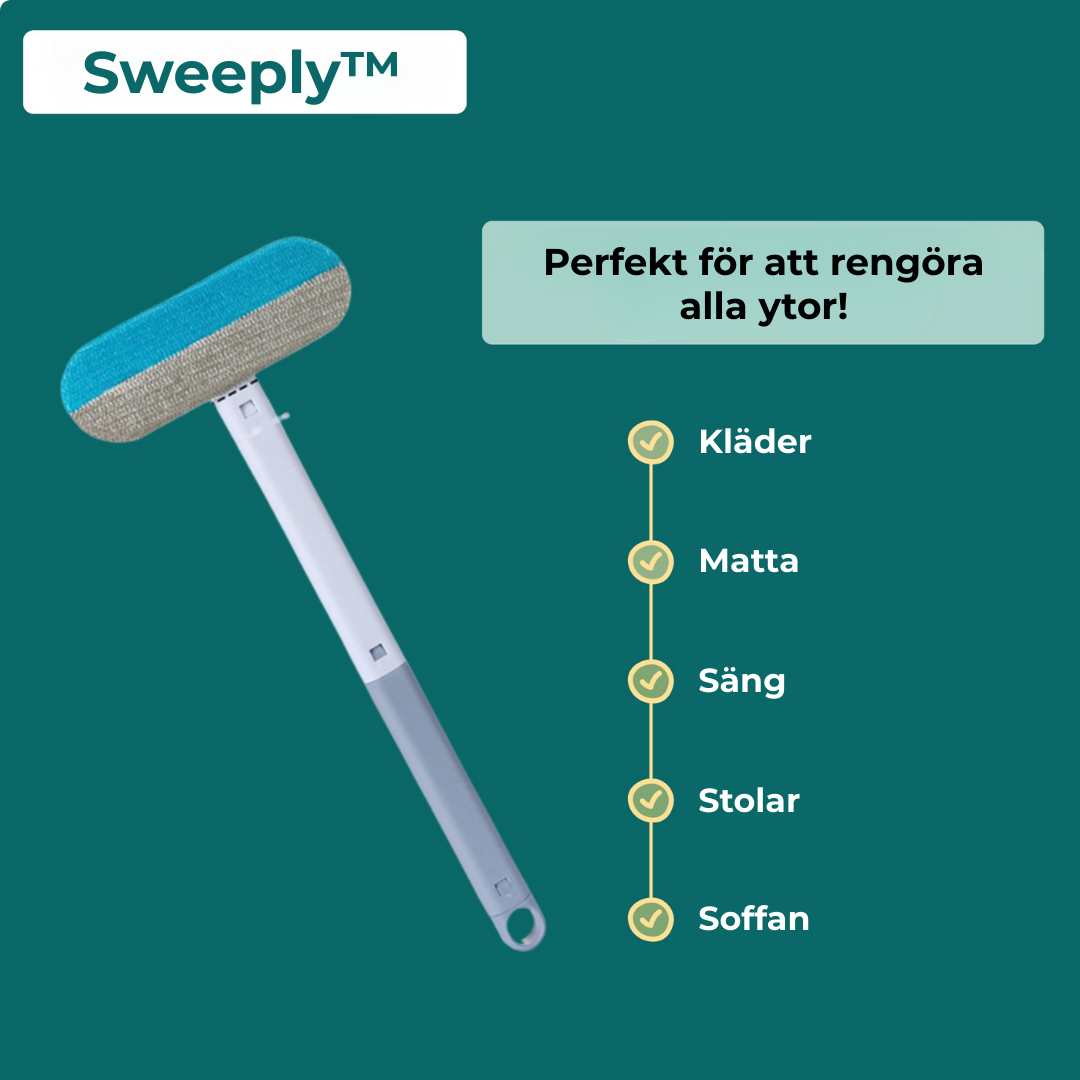 Sweeply™ |  Ta bort hår, damm och ludd på några sekunder!
