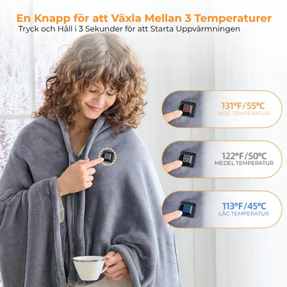 MysaVärme™ l Glemés bärbara uppvärmda sjal