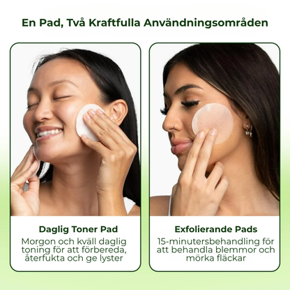 K-Glow Essence Pads | Kliniskt bevisad koreansk formula – 94 % fick "glass skin" på 4 veckor